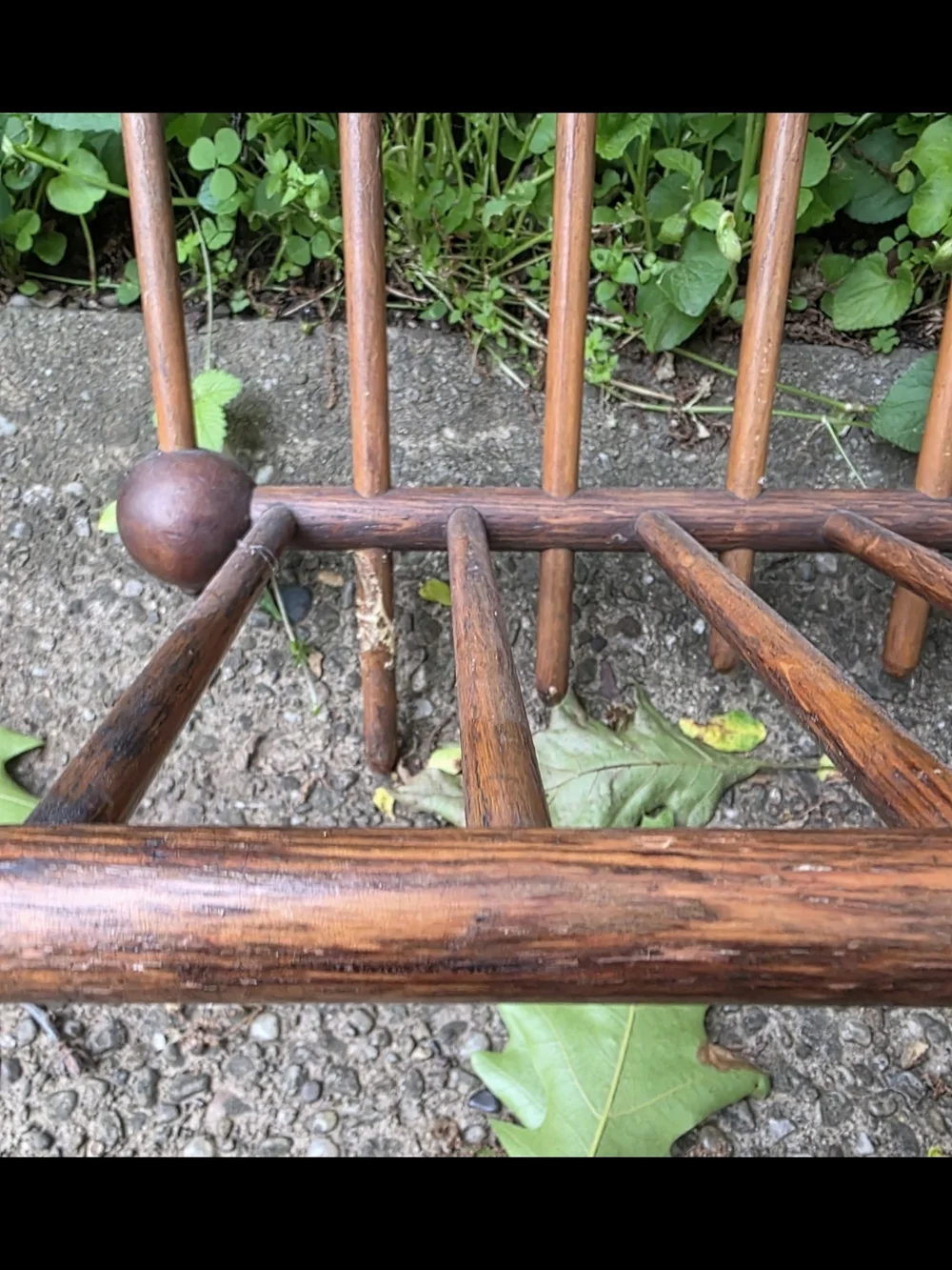 Victorian Stick And Ball Magazine Hat Rack